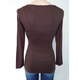 Maillot manches longues marron