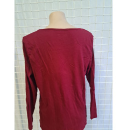 Maillot manches longues rouge foncé