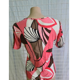 Maillot manches longues blanc/rose