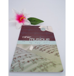 Cahier de musique, 17x22, 48 pages