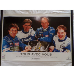 Poster F1 1996 - Alesi Hill Berger Villeneuve