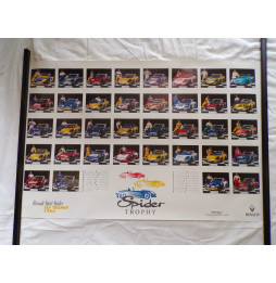 Poster spotter guide Renault Spider Trophy 1996