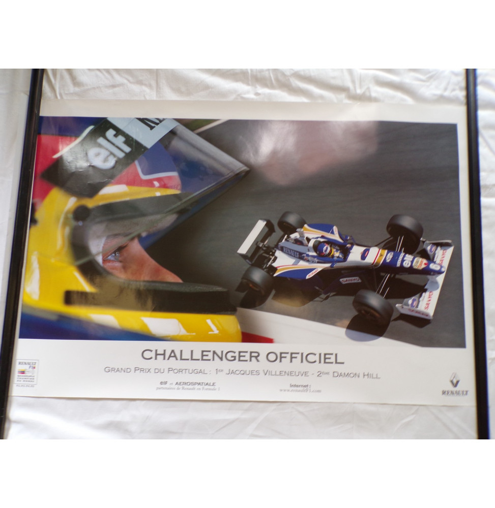 Poster F1 GP Portugal 1996 - Villeneuve Hill