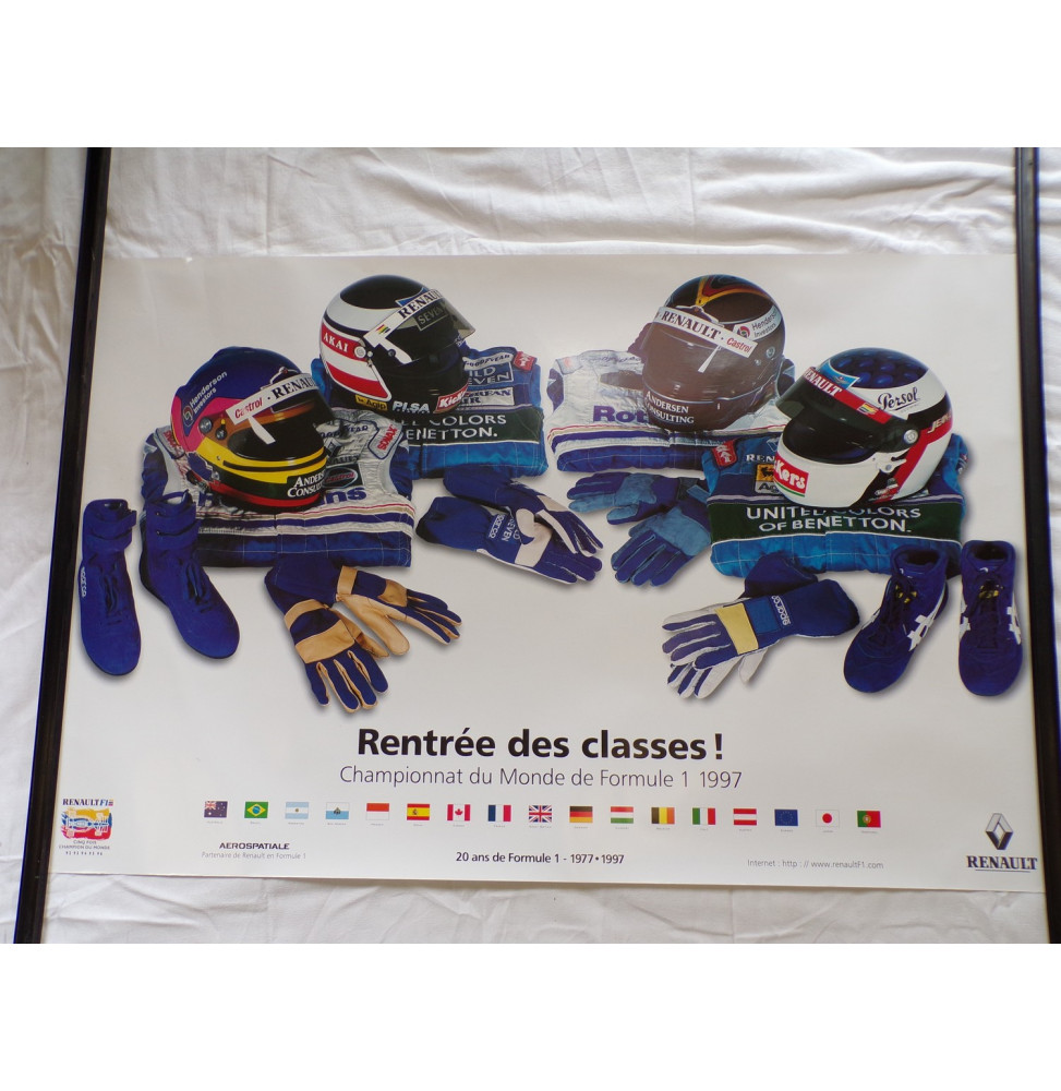 Poster F1 1997 - Villeneuve Frentzen Alesi Berger