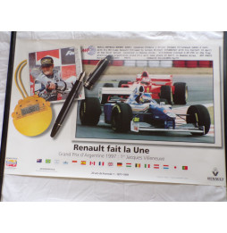 Poster F1 GP Argentine 1997 - Villeneuve