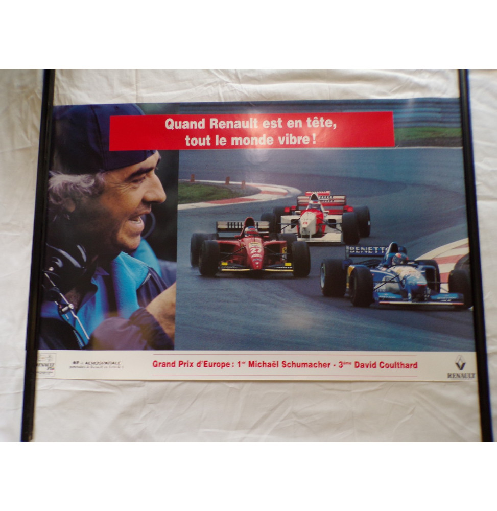 Poster F1 GP Europe 1995 - Schumacher Coulthard