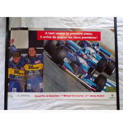 Poster F1 GP Espagne 1995 - Schumacher Herbert