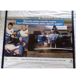 Poster F1 1995 - Williams-Renault - Hill Coulthard