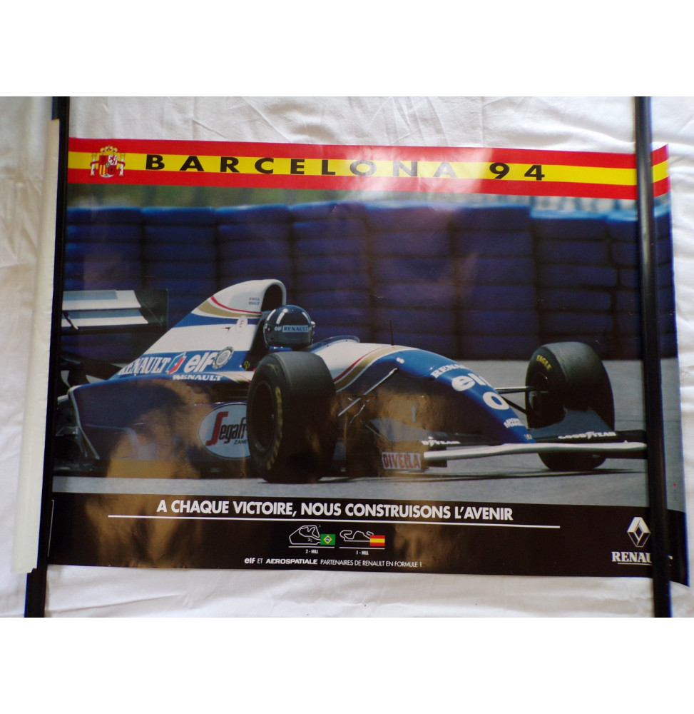 Poster F1 GP Espagne 1994 - Hill