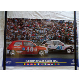 Poster Eurocup Renault Clio Elf 1994