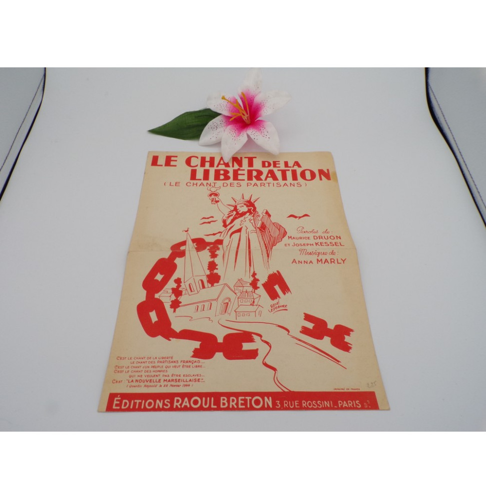 Partition "Le chant de la Libération"