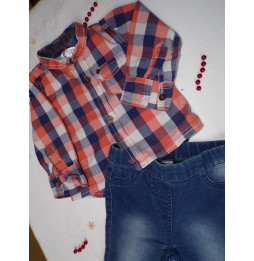 Ensemble chemise et jeans